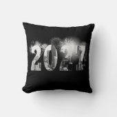 シカゴの新年2027年 花火 クッション (正面)