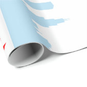 シカゴの旗のスカイライン ラッピングペーパー (ロールコーナー)