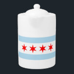 シカゴの旗のティーポット!<br><div class="desc">画像的な得意気にシカゴの旗の前部および中心が付いている美しい茶ポット! あなた自身の文字か写真と十分にカスタマイズ可能--一致のコップのための私の他のプロダクトを、シカゴの旗プロダクトの実線見れば。 まだリストされていないあなたが好む項目があったら、私に私ありますあなたのためのそれを作成すること幸せよりもっと知らせて下さい!</div>