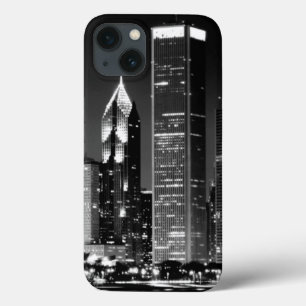 シカゴの有名な都市景観の夜眺め iPhone 13ケース