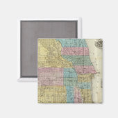 シカゴの案内地図 マグネット (正面/裏面)