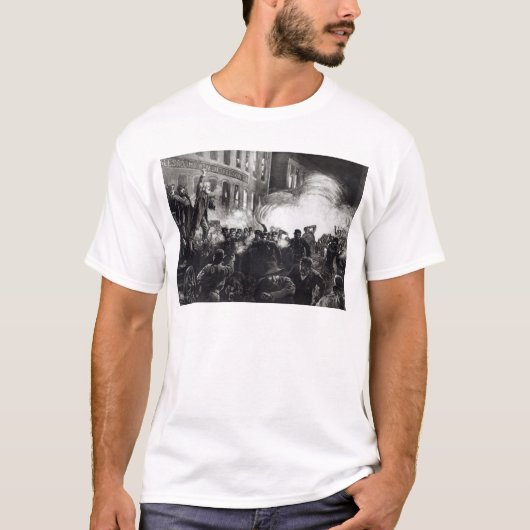 シカゴの無政府主義者の暴動 Tシャツ (正面)