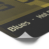 シカゴの街のグラフィックサンダウンとサンセットグラフィック ポスター (角)