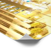 シカゴの街並みの夜景 ポスター (角)