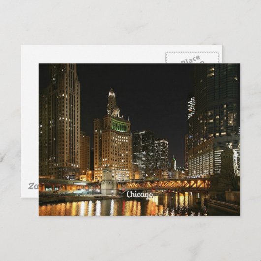シカゴの街並み ポストカード (正面/裏面)