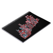 シカゴの近隣の地図 ノートブック (左側)