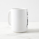 シカゴの通りの写真撮影のグループのクラシックで白いマグ コーヒーマグカップ (正面左)