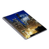 シカゴの都市景観の夜眺め ノートブック (右側)