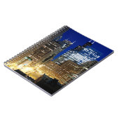 シカゴの都市景観の夜眺め ノートブック (左側)