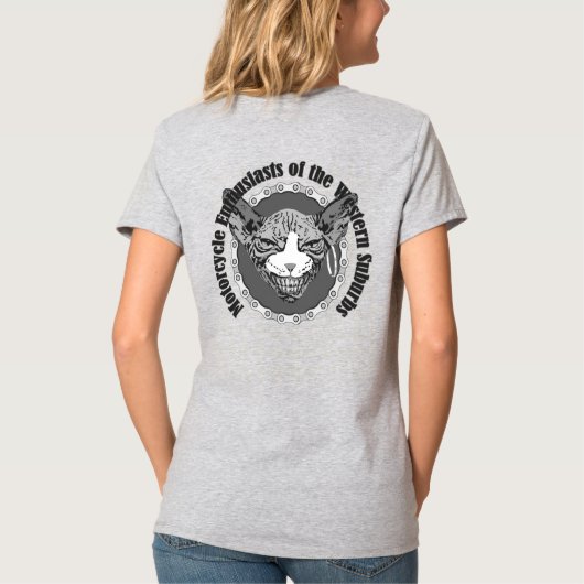シカゴの面白いTシャツ Tシャツ (裏面)