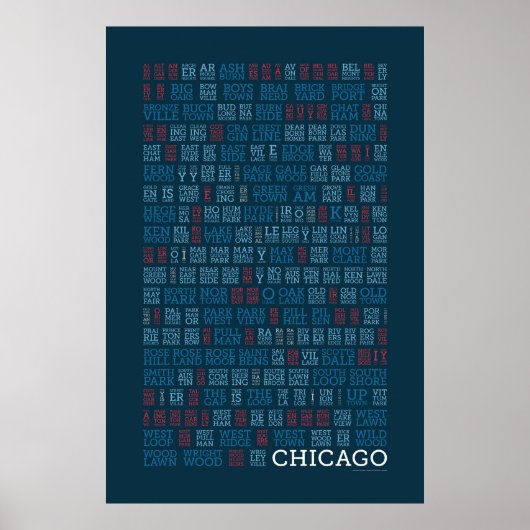 シカゴの音節 ポスター (正面)