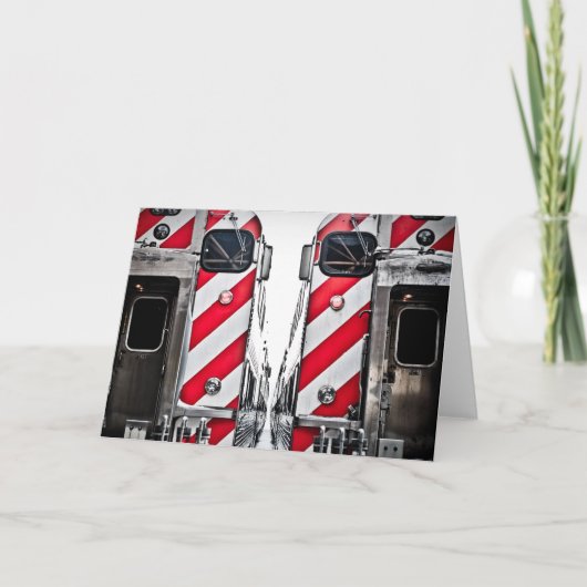 シカゴの駅のクリスマスカード シーズンカード (正面)