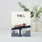 シカゴの「L」高架鉄道 ポストカード (スタンド正面)