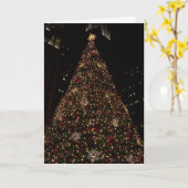 シカゴのDaley Plazaでクリスマス"Merry Christmas" カード (黄色い花)