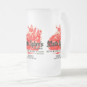 シカゴのMath Igler's Casinoレストラン フロストグラスビールジョッキ (正面右)