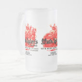 シカゴのMath Igler's Casinoレストラン フロストグラスビールジョッキ (正面左)