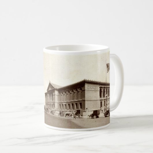 シカゴのZHR0038 c1920sのヴィンテージの芸術の協会 コーヒーマグカップ (正面右)