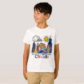 シカゴはスカイラインをからかいます Tシャツ (正面フル)