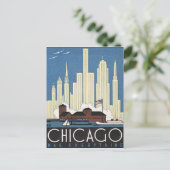 シカゴはヴィンテージ旅行のポスターを全て持っている ポストカード (スタンド正面)