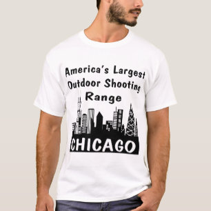 シカゴアメリカの最も大きい屋外の射撃練習場 Tシャツ