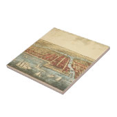 シカゴアンティークマップ、ラサール通り&リバー タイル (側面)