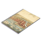 シカゴアンティークマップ、ラサール通り&リバー ノートブック (左側)