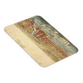 シカゴアンティークマップ、ラサール通り&リバー マグネット (右側)