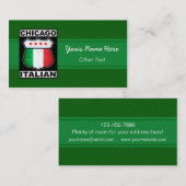 シカゴイタリアンアメリカスタムカの名刺 名刺 (正面/裏面)