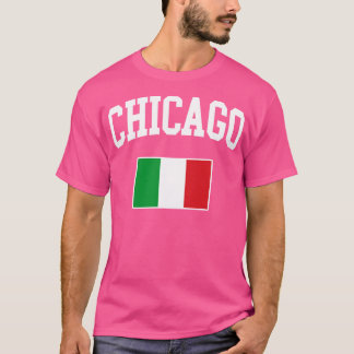 シカゴイタリアンイタリアItalianoイタリア国旗 Tシャツ