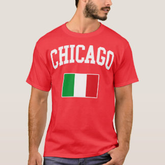 シカゴイタリアンイタリアItalianoイタリア国旗 Tシャツ