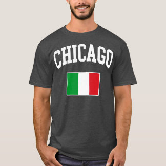 シカゴイタリアンイタリアItalianoイタリア国旗 Tシャツ