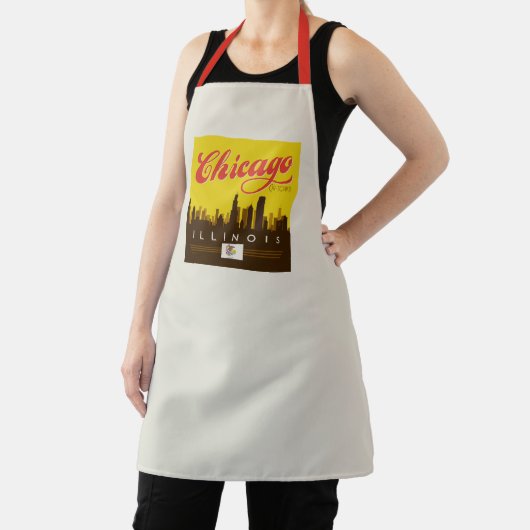 シカゴイリノイのスカイライン エプロン (インサイチュ)