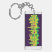 シカゴイリノイのスカイライン キーホルダー (正面左)