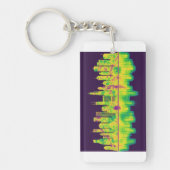 シカゴイリノイのスカイライン キーホルダー (正面)