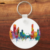 シカゴイリノイのスカイライン キーホルダー (正面)