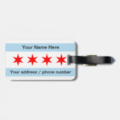 シカゴイリノイのヴィンテージの荷物のラベル ラゲッジタグ (裏面横)