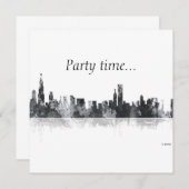 シカゴイリノイスカイライン招待状 招待状 (正面/裏面)