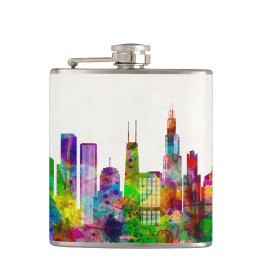 シカゴイリノイスカイライン フラスク (正面)