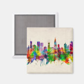 シカゴイリノイスカイライン マグネット (正面/裏面)