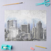 シカゴイリノイステッチデコパージュティッシュペーパー 薄葉紙 (クラフト)