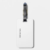 シカゴイリノイズウォーターカラーシティビュー ラゲッジタグ (裏面縦)