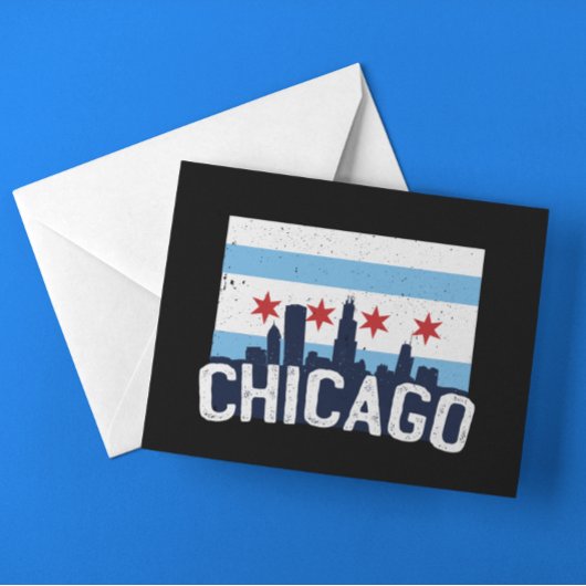 シカゴイリノイズスカイライン4スターズヴィンテージ ポストカード