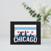 シカゴイリノイズスカイライン4スターズヴィンテージ ポストカード (スタンド正面)