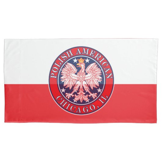 シカゴイリノイ州 枕カバー (正面)