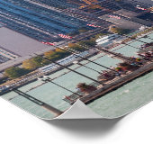 シカゴイリノイ市スカイライン ポスター (角)