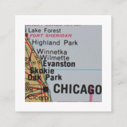 シカゴイリノイ引っ越しました新しい住所カード エンクロージャーカード (正面)