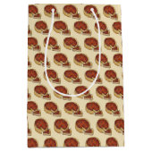 シカゴイリノイ深いディッシュペパロニピザパイ ミディアムペーパーバッグ (正面)