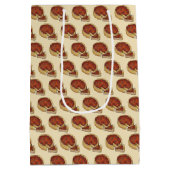 シカゴイリノイ深いディッシュペパロニピザパイ ミディアムペーパーバッグ (裏面)