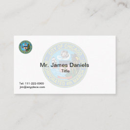 シカゴイリノイ素晴らしシール 名刺