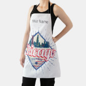 シカゴイリノイ統一された州レトロスカイラインUSA エプロン (インサイチュ)